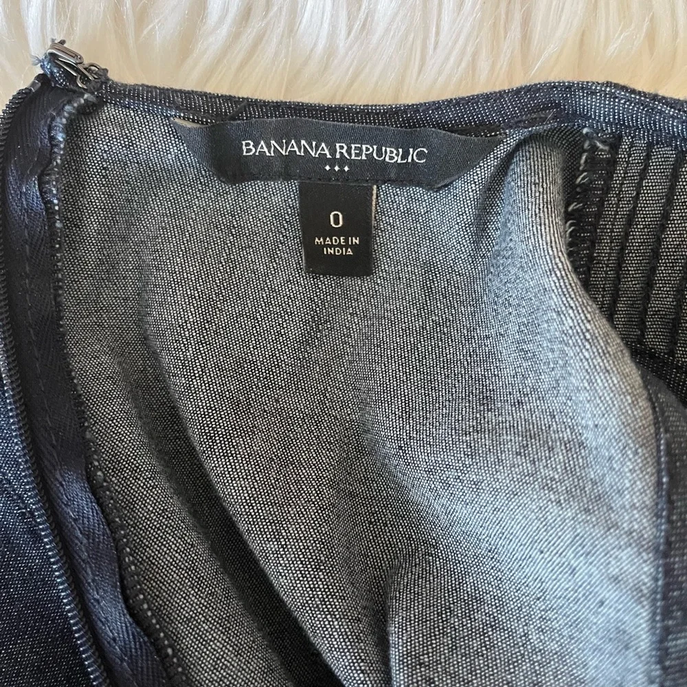 {Banana Republic Factory} Sleeveless Denim Dress in Blue - Women's 0 - Picture 10 of 11